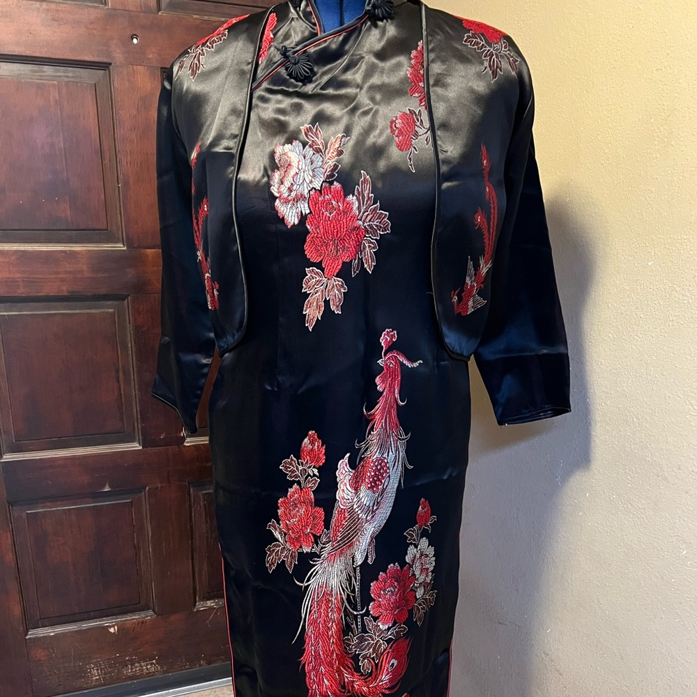 Original Chinese silk dress.  Tag says XL but runs VERY small.